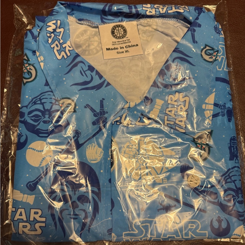 Seattle Mariners New StarWars Night 2025 Promo Shirt size X-Large